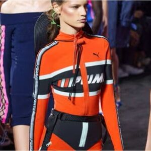 Rihanna fenty x puma SS18 collection scuba jacket.